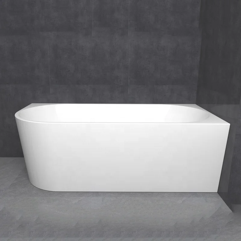 

150 160 170 Cm Length Acrylic Bathtub Corner Freestanding 1 Person Tub For Adults