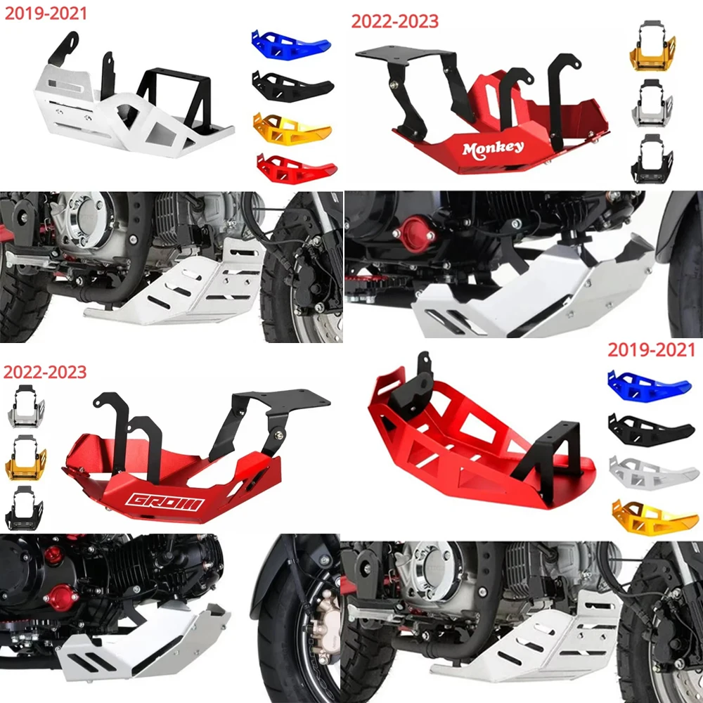 

Motorcycle Front Skid Plate Engine Low Mud Bash Cover Protection Frame Guard For HONDA MONKEY 125 2019-2023