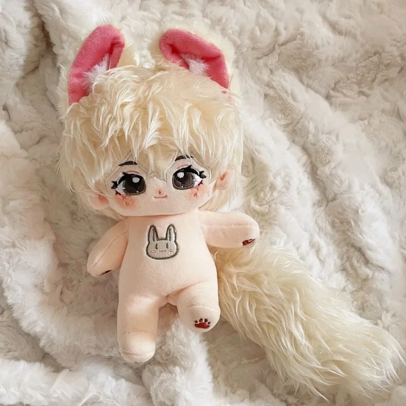 Cotton Doll 20cm Handsome White Rice/Youth Black Rice Naked Doll with No Attributes