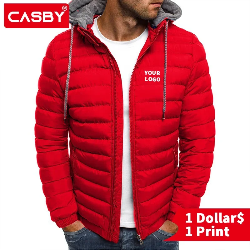 

Casby New Korean Casual Cotton Jacket Men's Short Thermal Insulation Detachable Hooded Cotton Jacket