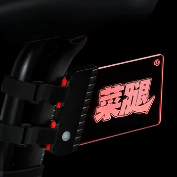 Illuminated Number Plate Mountain Road Bike Bicycle Taillight Number Plate AdjustableI Lluminated Bike Rear Plate Accessories