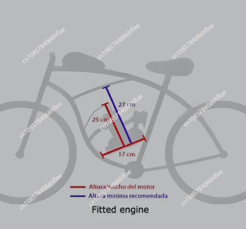 2‑Stroke Complete Engine Assembly Kit 50/80/100CC, Motorcycle Bicycle Retrofit Spare Accessories