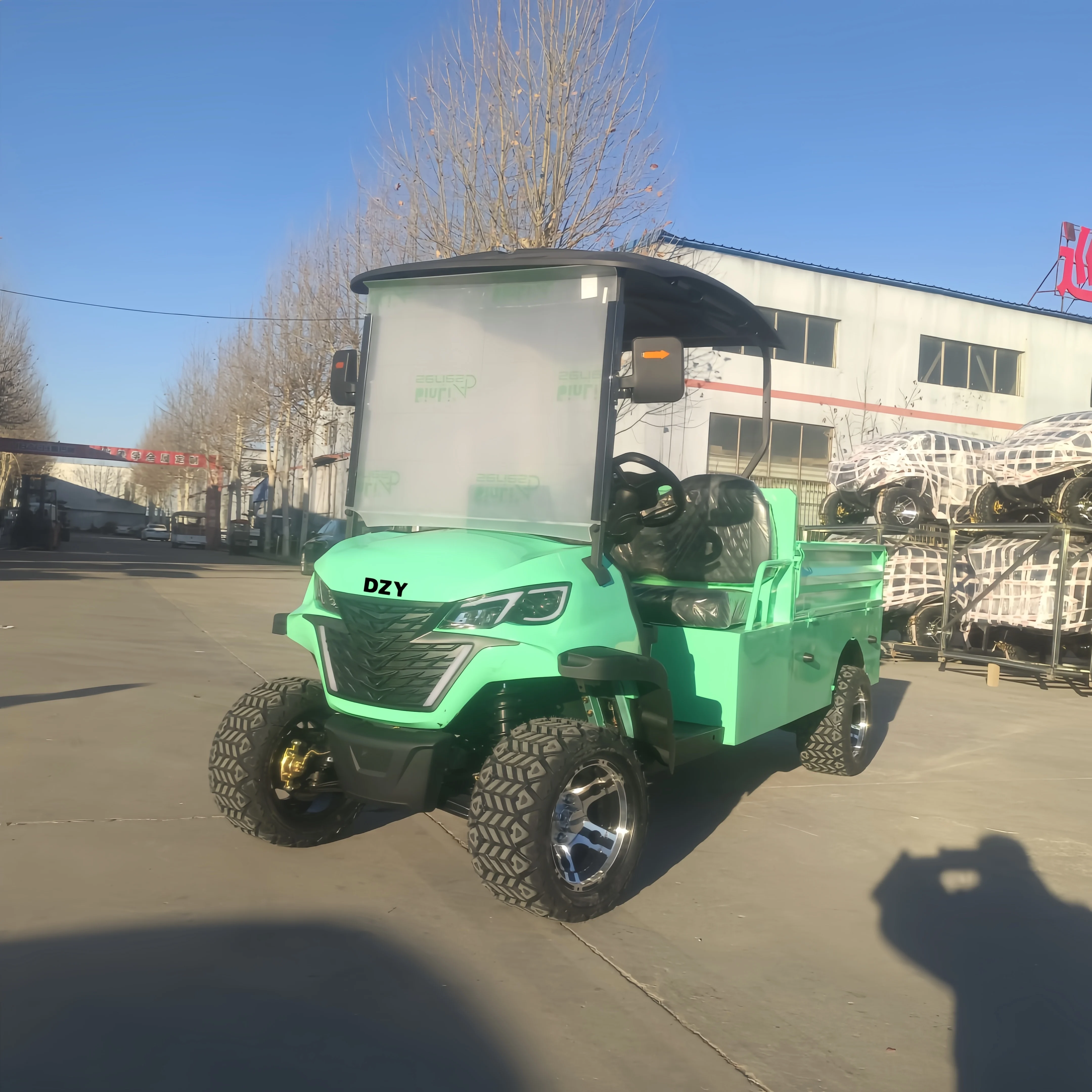 Customized golf cart with bucket, electric four-wheel vehicle, off-road vehicle, CE certification