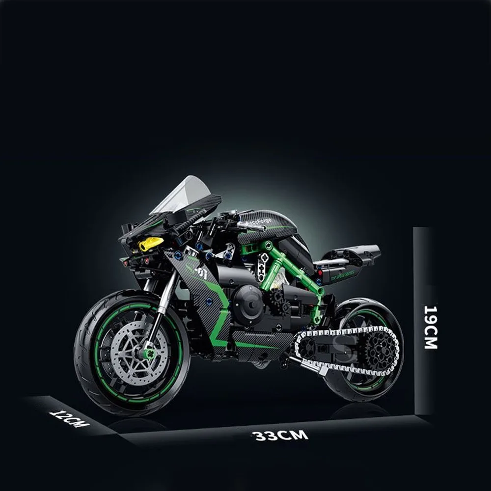 IN STOCK City Motorcycle Technical DIY Blocks Motorbike Model MOC Sets Bricks Birthday Gifts for friend Adult Toys 1:8