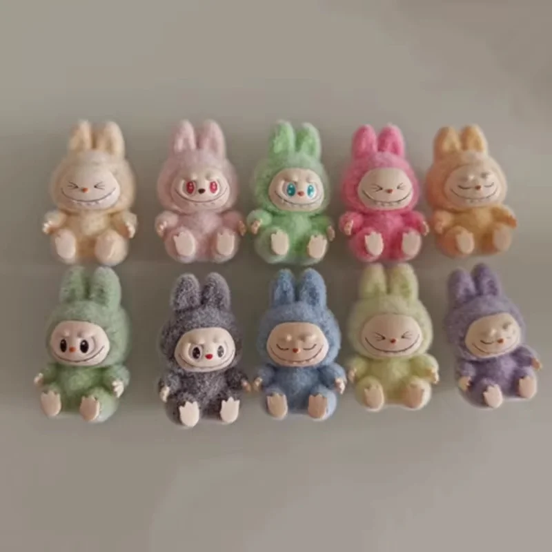 3cm Mini Labubu Standing And Sitting Posture Doll Cute Toy Desktop Decoration Model Ornaments Christmas Gifts Randomly Send image 4