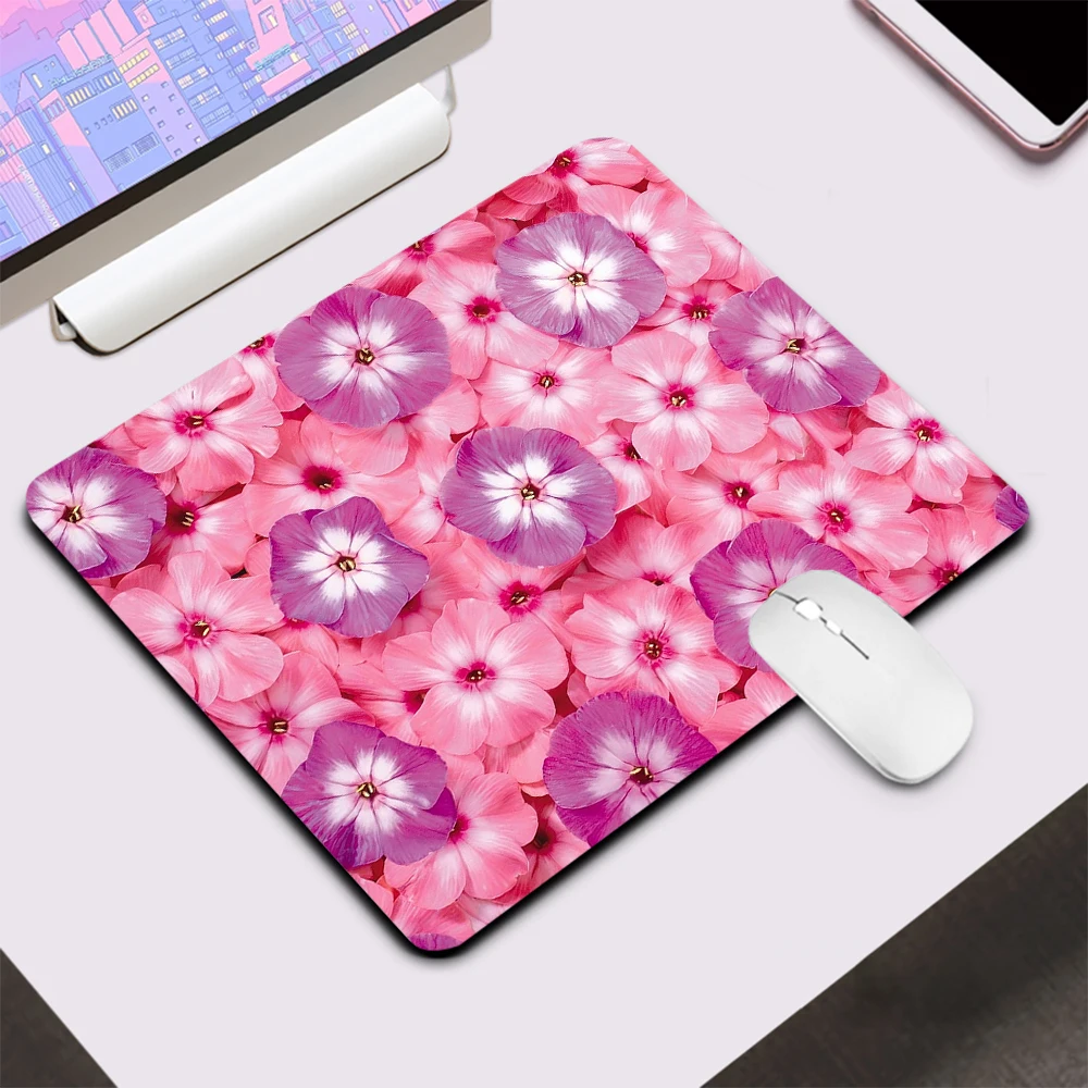 Elegant Pink Purple Peony Flower Small Gaming Mouse Pad Computer Office Mousepad XXL Keyboard Pad Desk Mat PC Gamer Mouse Mat