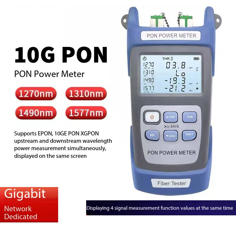 

TM582 10G PON Power Meter XGS Optical Tester EPON GPON 10GEPON XGPON FTTx OLT-ONU Wavelength 1270nm/1310nm/1490nm/1577nm
