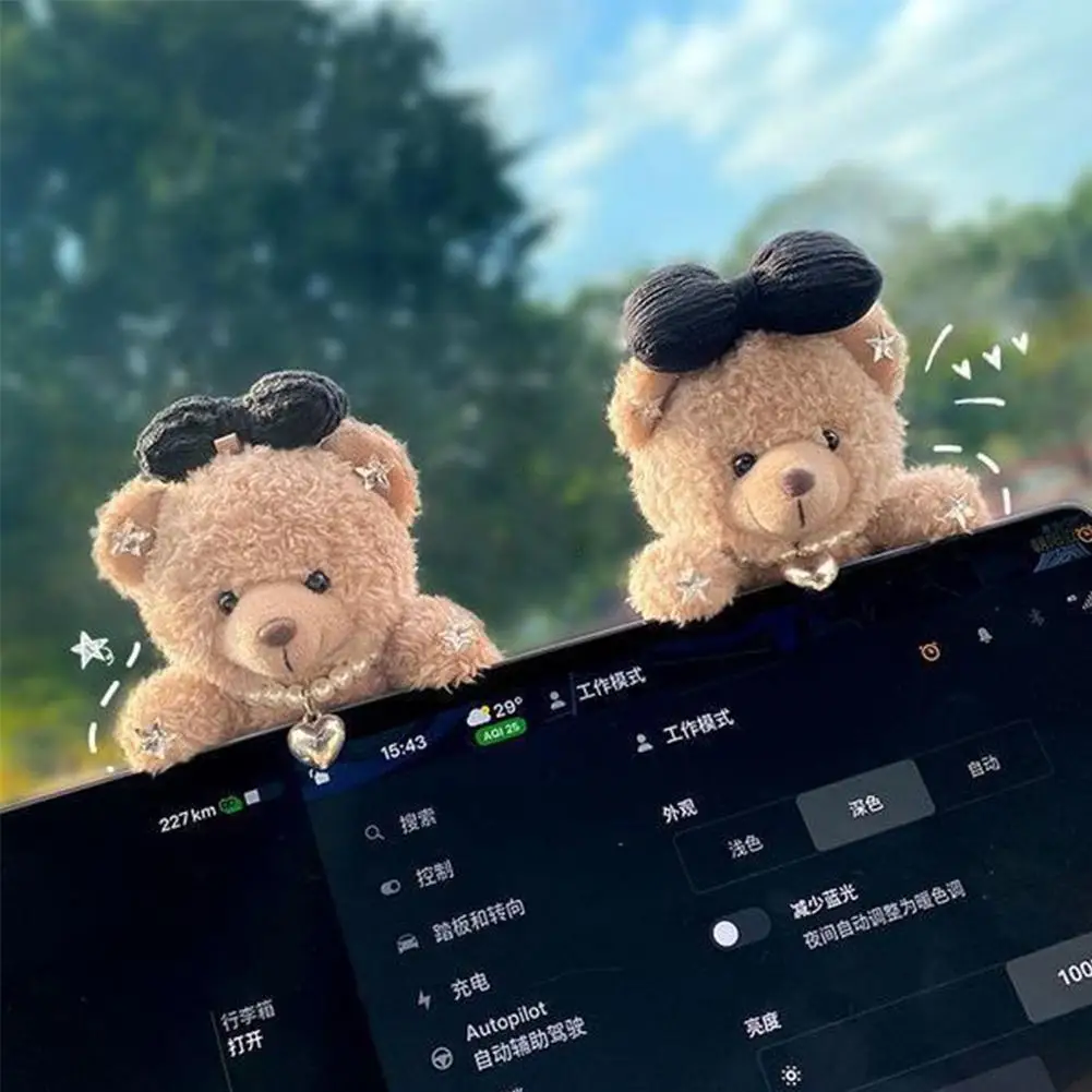 Car Internet Celebrity Accessorie Used For Car Gear Shift Decoration Cute Turn Signal Dolls Wiper Dolls Rearview Mirror Ornament - Image 5