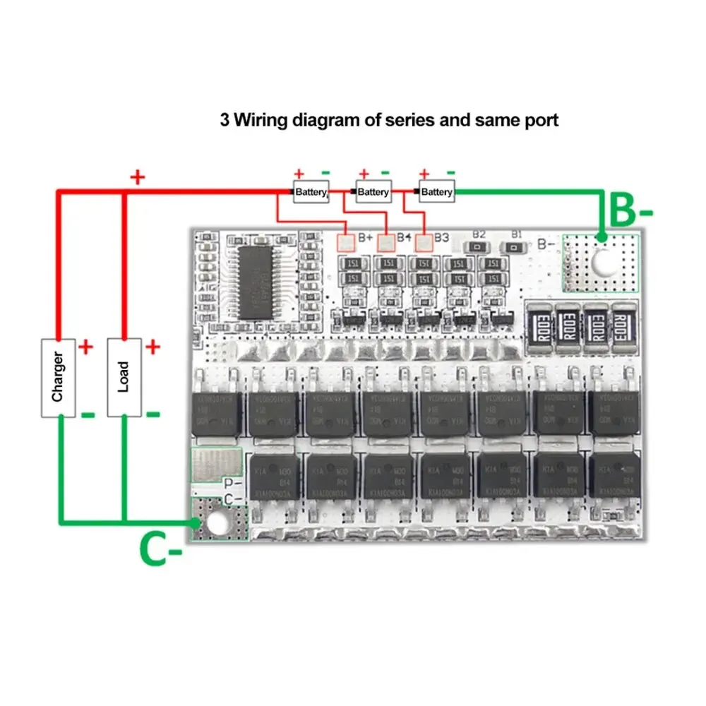 3S 100A 3.2v Lithium Iron Phosphate Battery Protection Circuit Board With Balanced Battery Circuit Protection Board BMS