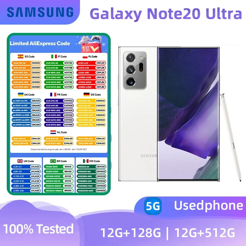 Samsung Galaxy Note 20 Ultra 5G N986U1 6.9