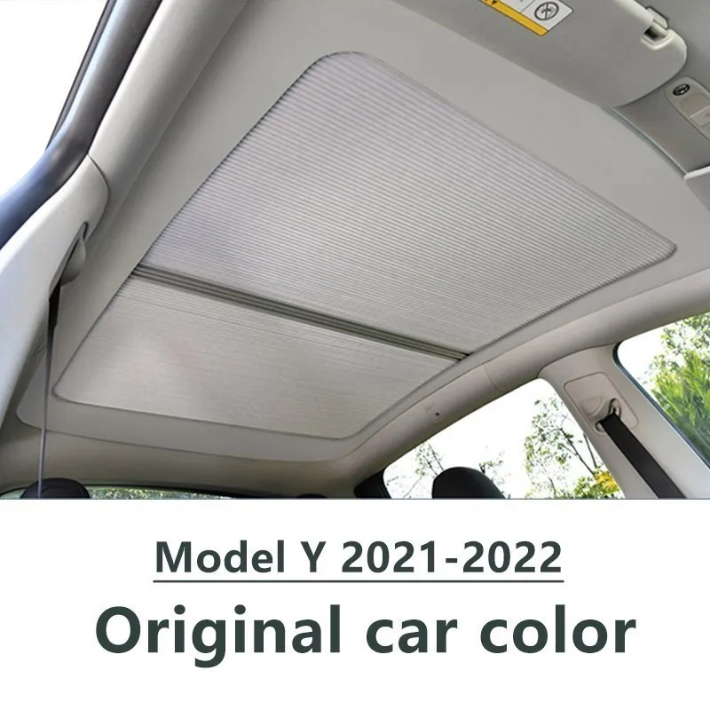 For Tesla Model Y 2021 2022 2023 Car Magnetic Sun Shades Glass Roof Sunshade Front Rear Sunroof Skylight Interior Accessories