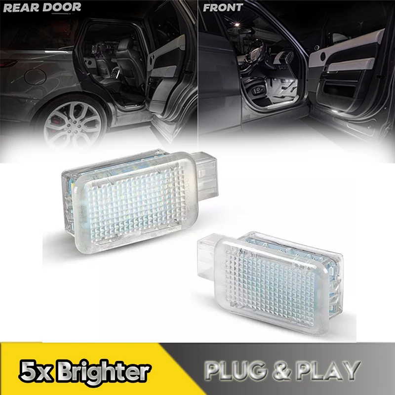 2x LED Door Courtesy Footwell Light Trunk Luggage Lamps For Land Rover Range Rover Sport L494 L405 Defender L663 Car Accessories