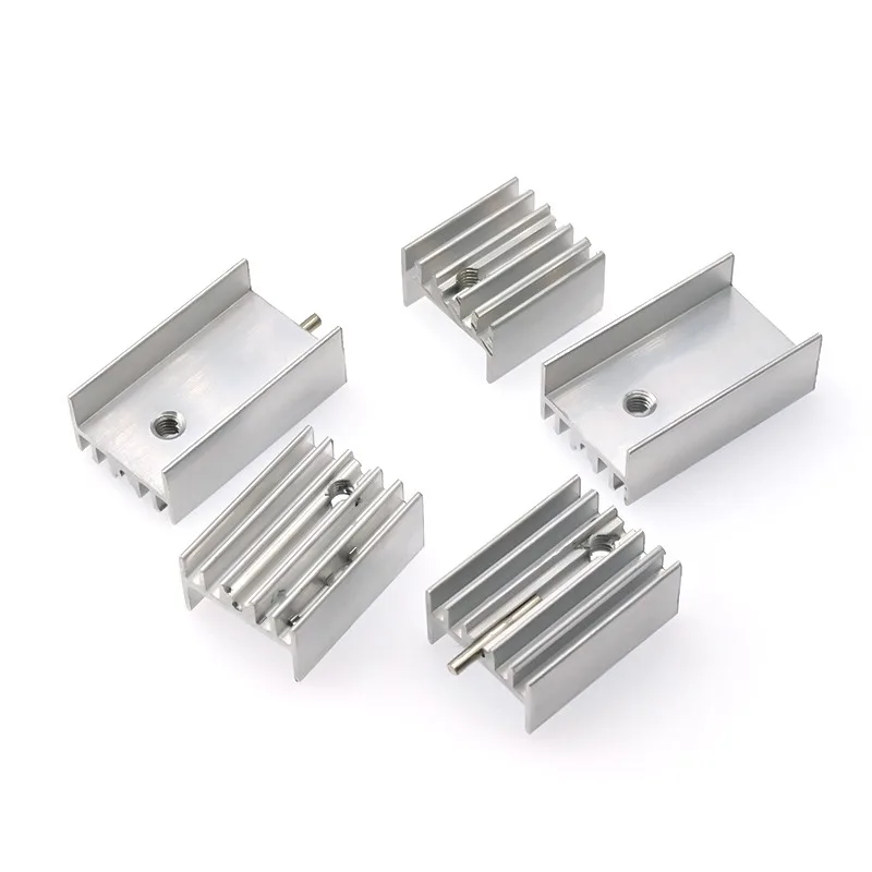 

10PCS Aluminum triode TO-220/7805 heat sink 15 * 10 * 16/20/25 mm electronic radiator with needle