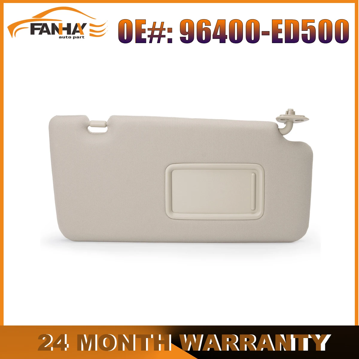 Left Passenger Side Right Drivers Side Sun Visor With Mirror Beige For Nissan Tiida C11 Hatch Sedan 2004 - 2012 Accessories