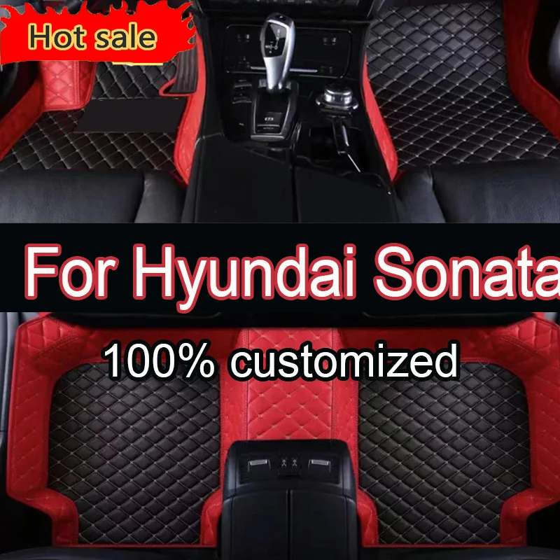 

Автомобильные коврики для Hyundai Sonata i45 YF 2010 ~ 2014, чехлы, ковер, автозапчасти, роскошный кожаный коврик, автомобильные аксессуары 2011