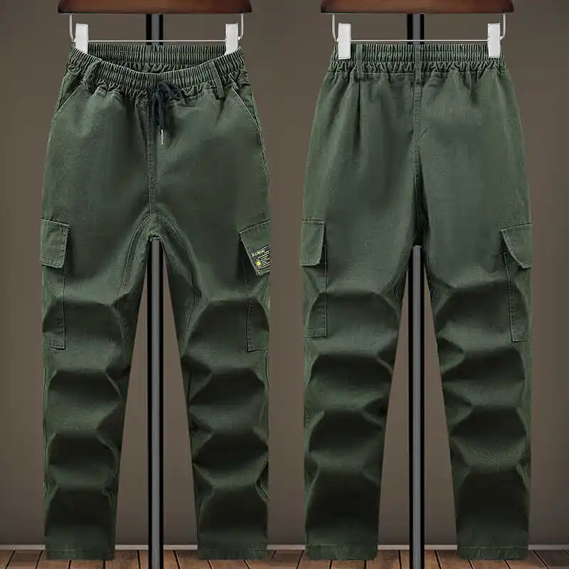 Pantaloni da Lavoro in Puro Cotone Rinforzato, Vestibilità Ampia, Doppia Chiusura, Resistenti all'Arco Elettrico, Pantaloni Casual Protettivi per Saldatori