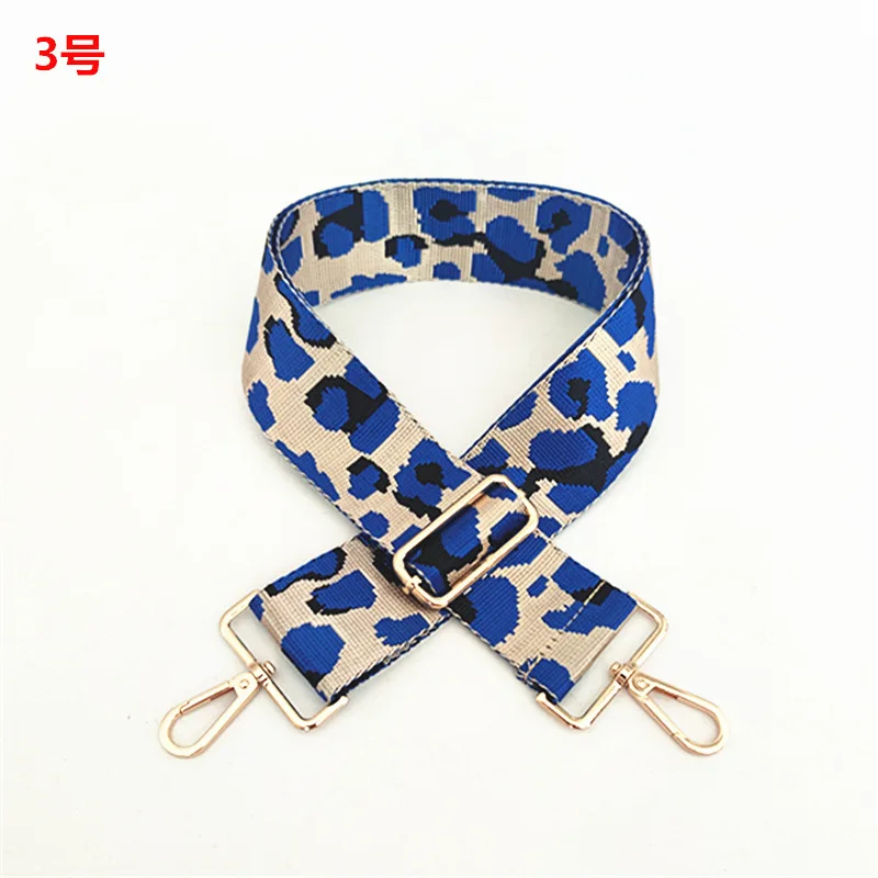 Long Shoulder Strap Replacement Belts Widened Coloured Bag Strap Accessories for Knitted Bags New Leopard Print