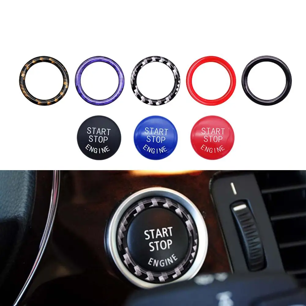 For BMW E Series Car Start Stop Push Button Engine Ignition Switch Cap Key Cover Replacement 3 X1 X5 X6 E70 E71 E90 E89 E84 E60