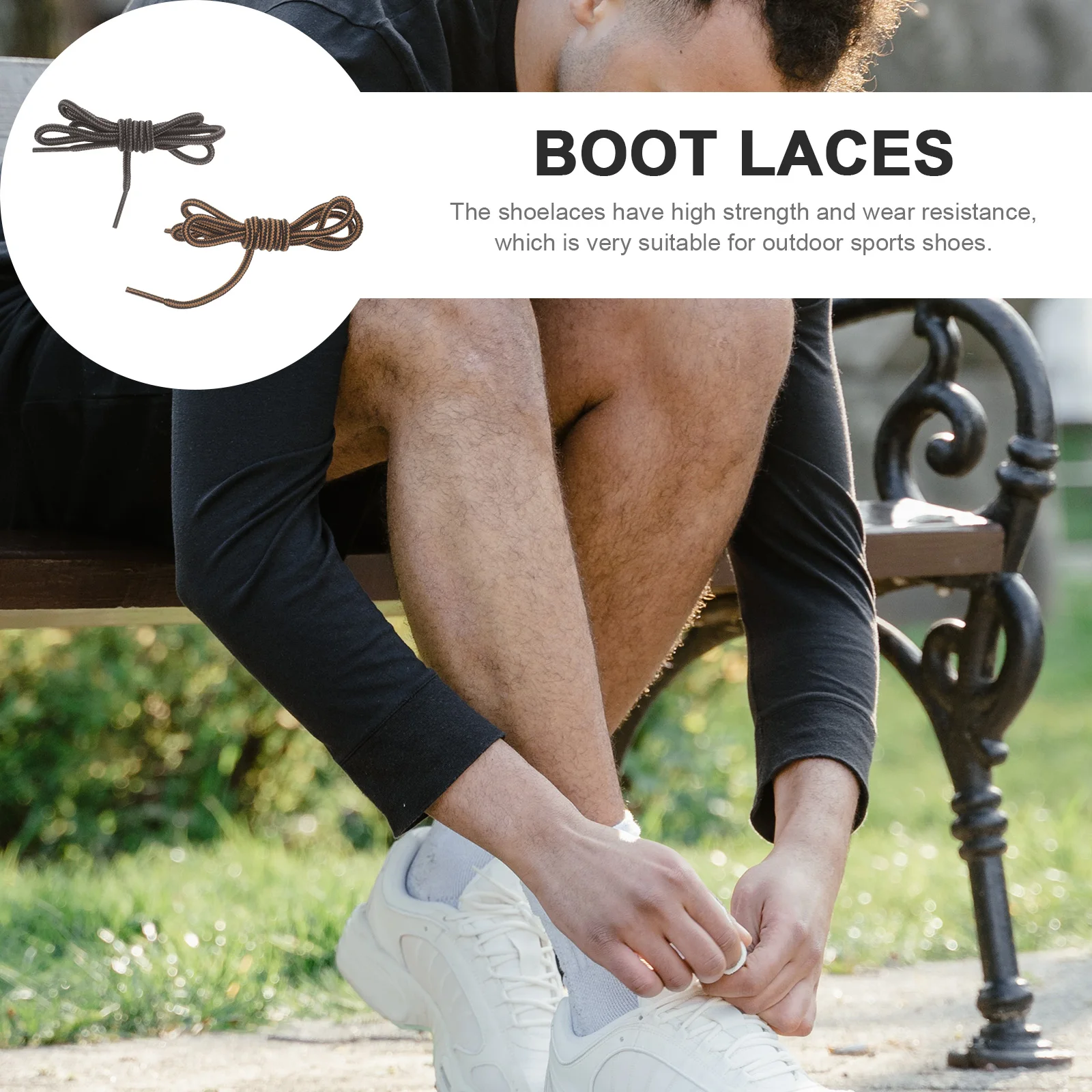 

10 Pairs 100cm Two tone Striped Shoelaces Polyester Replacement for Sneakers Sports Boots Walking Work Heavy Duty Shoes Laces