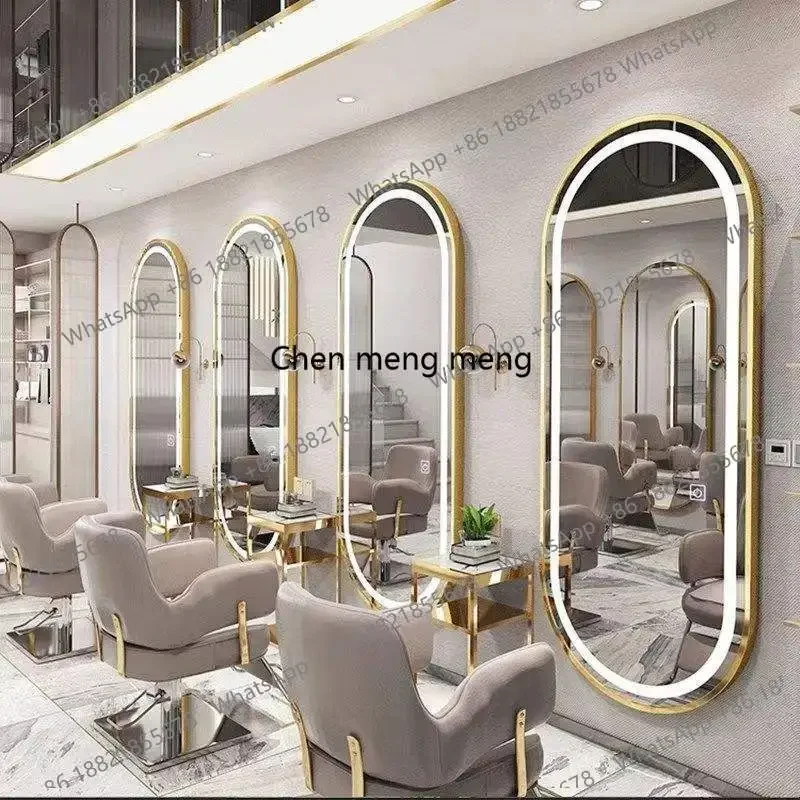 Hot sales Barber shop mirror hair salon special wall-mounted single-sided hair cutting perm and dye mirror hair