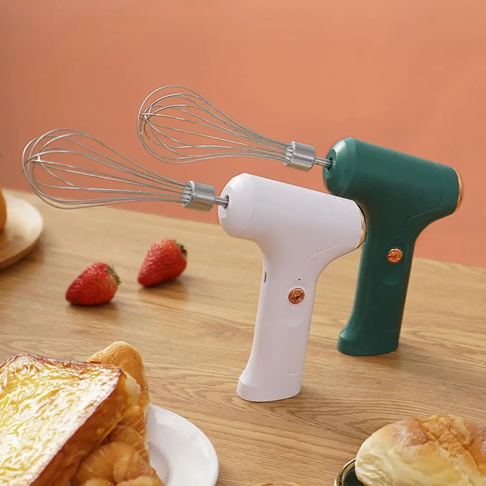 Portable Electric Food Mixer Hand Blender Automatic Egg Beater Cake Baking Tool 1200mAh Cream Blender Kitchen Cake Mixer Machine