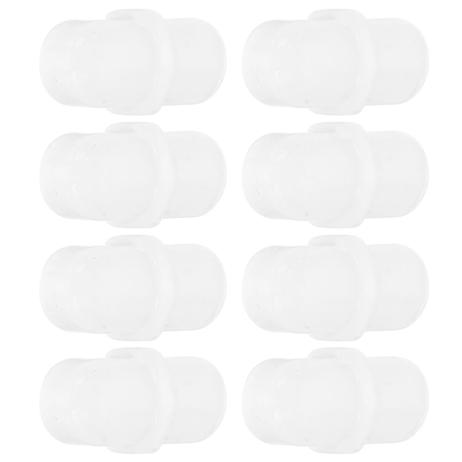 

10 Pcs Oval Magnetic Stirrer 070X030X030CM PTFE Laboratory Liquid Mixer White Rod