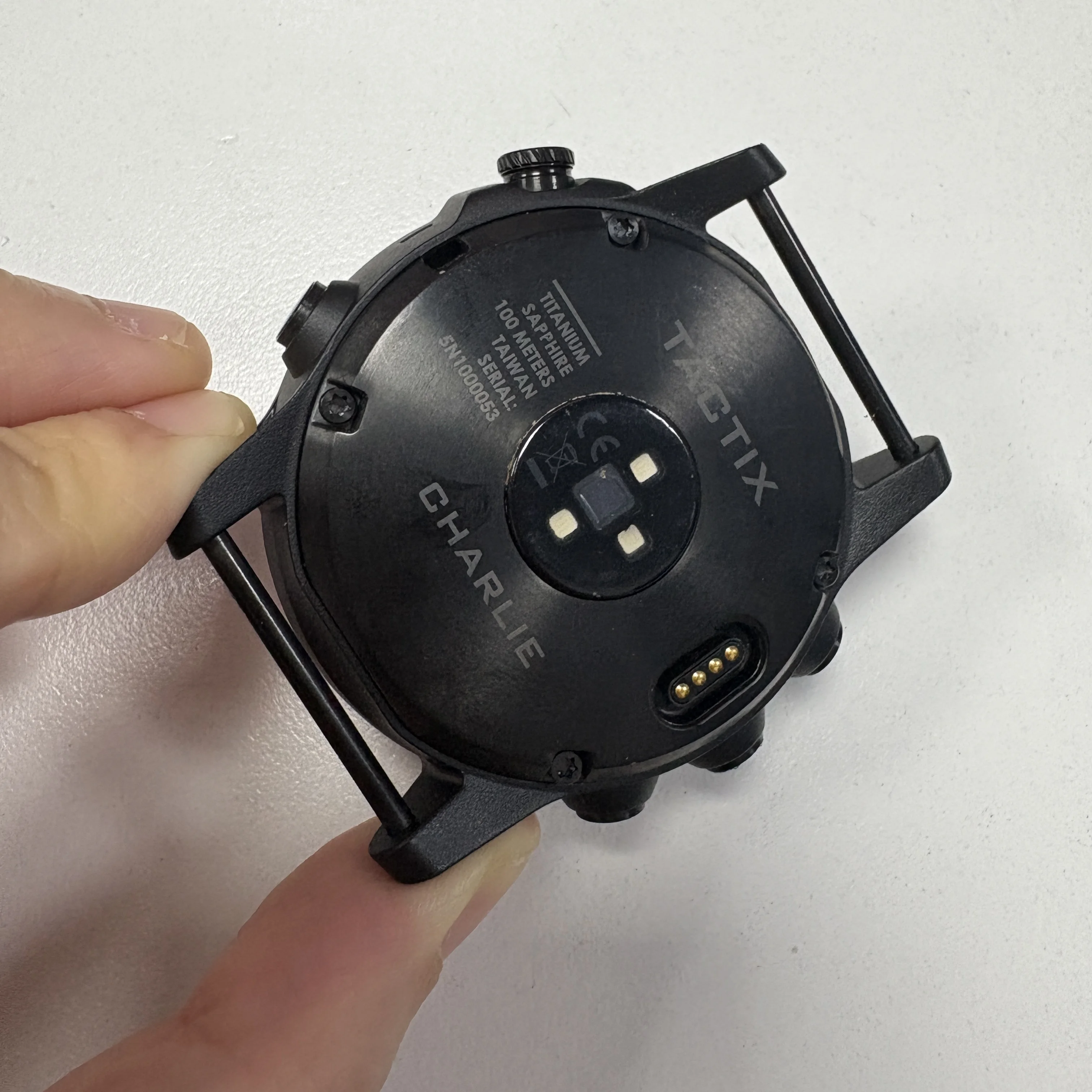 

For Garmin TACTIX Charlie Back Cover With Power Button Smart Replacement GPS Repair Part Without Battery