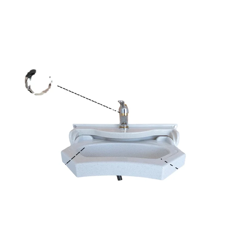Canrun Kangrun RV Motor Home caravan Apartment Smart Space Acrylic ABS Built-in Foldable Bathroom Washroom  Toilet Sink GR-Y551