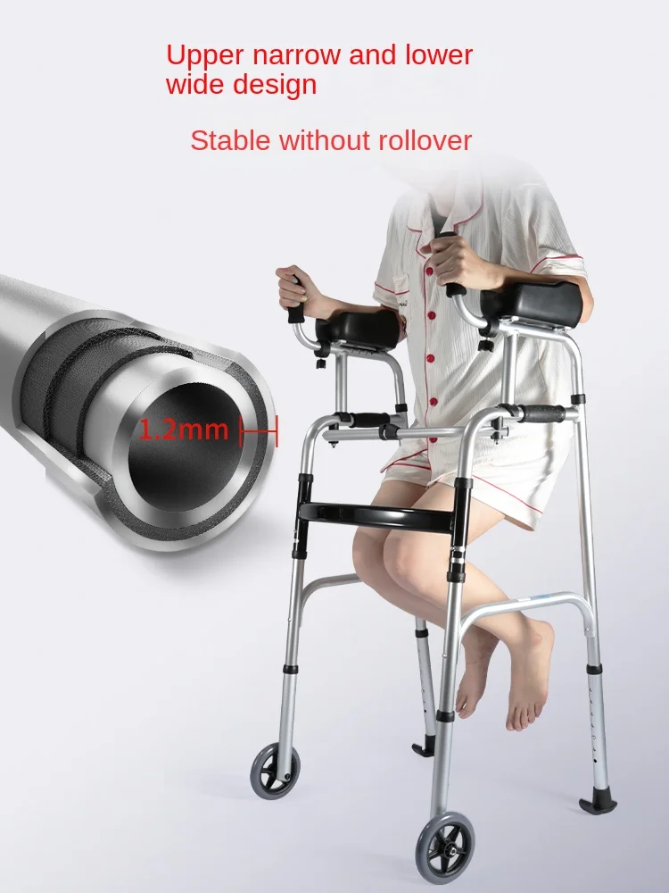 Walking aids for the elderly Light hemiplegia Lower limb training equipment Rehabilitation aluminum alloy walker