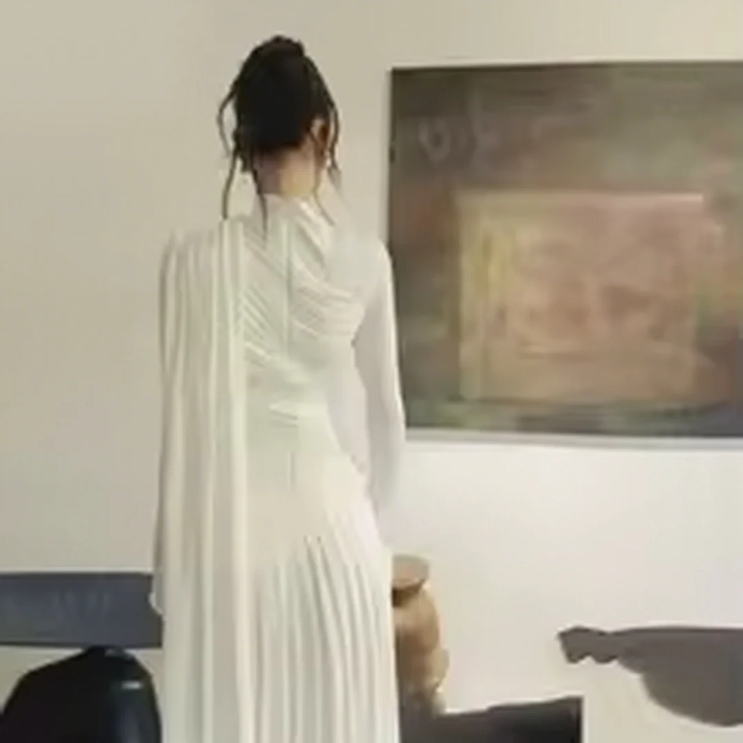 맞춤 제작된 긴팔 하이넥 새틴 머메이드 이브닝 드레스, 여성용 정장 이브닝 드레스, 생일 파티, 프롬 가운