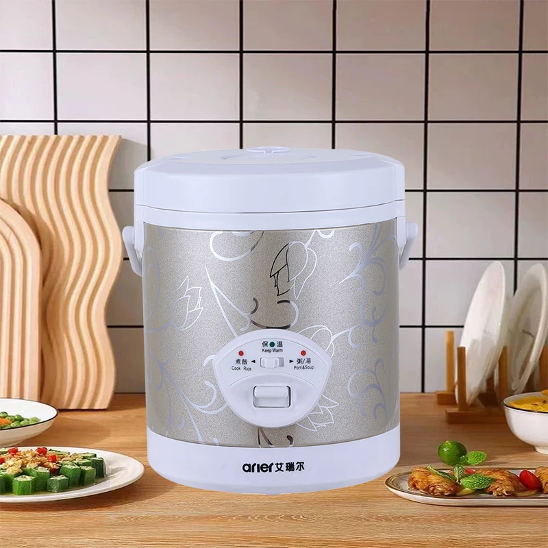 

2023 New in Mini Electric Rice Cooker 100v 240v Intelligent Household Kitchen Cooker 1-2 People Small Food Warmer Steamer 1.