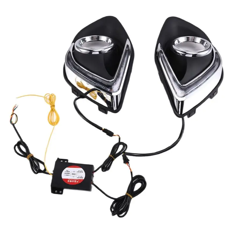 

Водонепроницаемые светодиодные DRL дневные ходовые огни, противотуманные фары для Mitsubishi ASX 2013-2015, автомобильный дневной свет