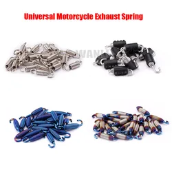 Universal 1 unit Motorcycle Exhaust Spring Hooks Stainless Steel Exhaust Front Middle Link Pipe Rotatable Metal Springs