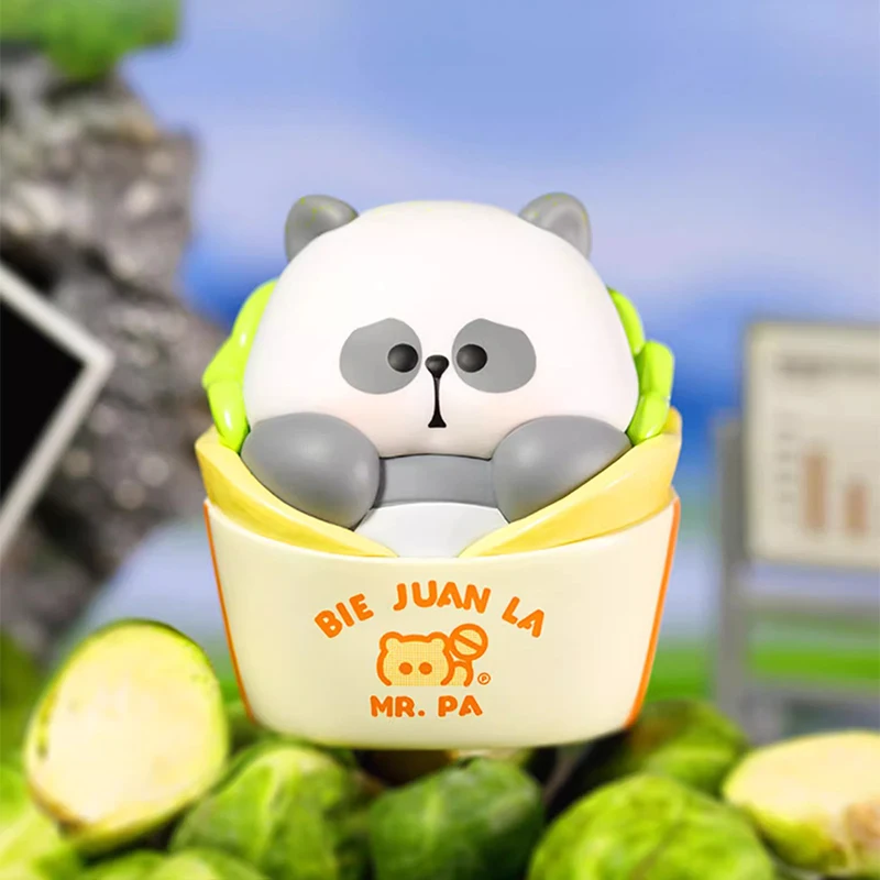 Toycity "MR.PA لا تجول إلى Pua Me" الأصلي Artoon صندوق أعمى اللعب عمل الشكل لطيف الباندا جمع صندوق غامض الأطفال هدية