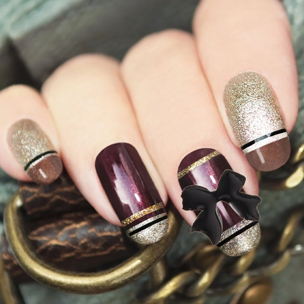 

2 Boxes Butterfly Bow Nail Charms Resin DIY Nail Accessories Decorative Charms for Nails Manicure Acrylic Designs