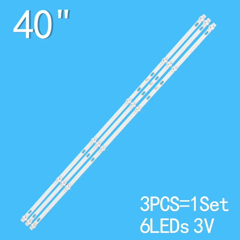 

LED Backlight Strip for 4017ST2 HRS SQY39.5A114 3X6 2W MCPCB 12mm V1 BBK 40LEM 1071FTS2C RCA RT4038 V400HJ6 PE1 AE0110478