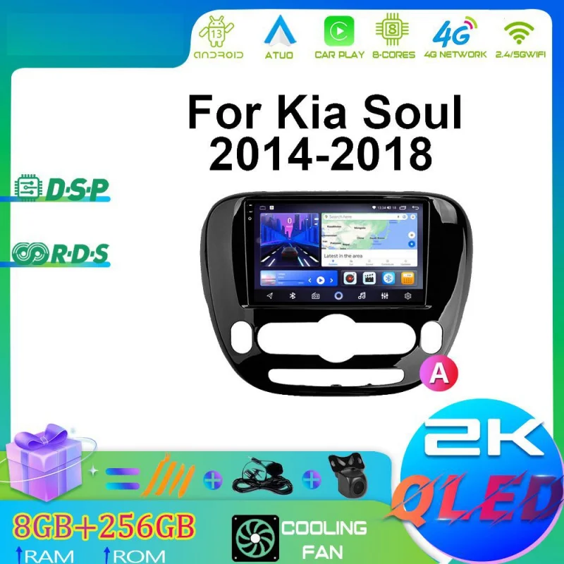 

For Kia Soul 2014-2018 Car Multimedia Player Android Car Player GPS WIFI Carplay 4G Car Radio Navigation Stereo Car Electronic
