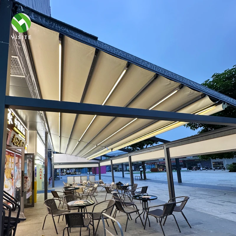 Intelligent Waterproof Sunshade Aluminum Alloy Modern Style Shandong Origin Electric Retractable Nature