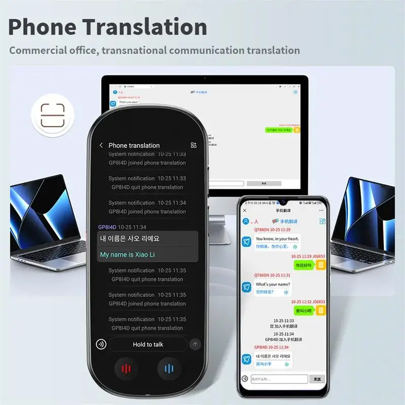 Z9 Portátil Tradutor de Voz Inteligente, Tempo Real, Multilíngue, Fala Interativa, Tradutor Offline, Viagens de Negócios, 139 Idiomas