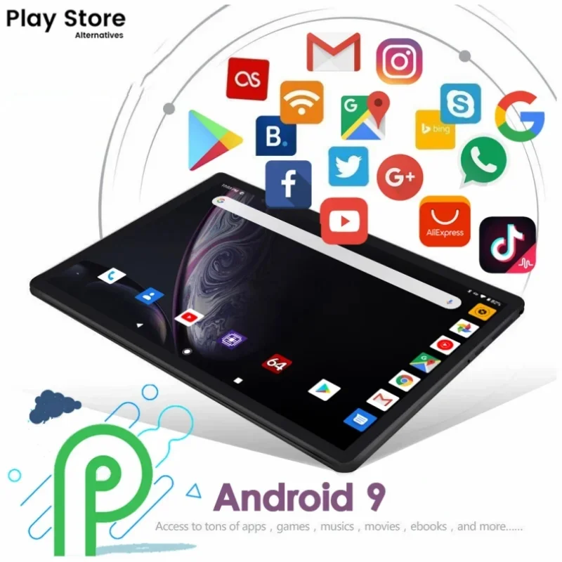 Imagem -03 - Tablet pc com Dual Sim Android 9.0 Chamada Telefônica 4g 3gb Ram 32gb Rom Mtk9863 Quad-core 1280x800 Ips Tipo-c 5000mah T960 101 em