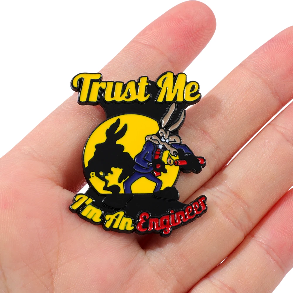 1 قطعة بروش الكرتون أنيمي ذئب الإبداع المينا دبوس ظهره الملابس والمجوهرات شارة معدنية اكسسوارات الديكور هدية