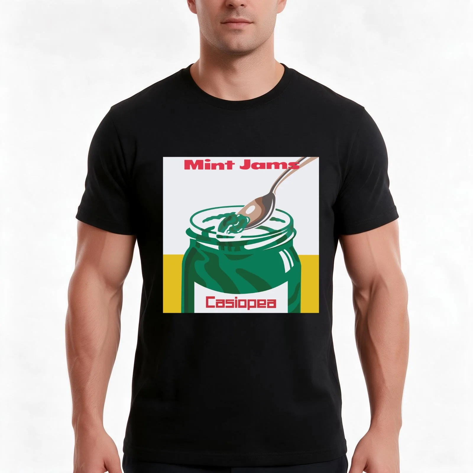 jams of mint japanese jazz fusion album 1982 T-Shirt, Summer Casual Cotton Tee, Oversized Streetwear Tops, Vintage Graphic Print