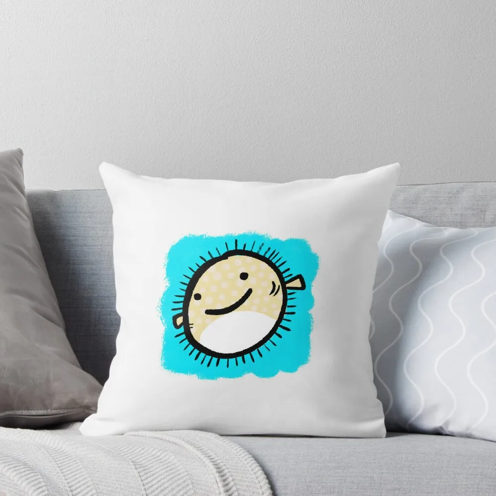 cute pufferfish Throw Pillow luxury decor Luxury Cushion Cover christmas decorations 2024 pillow