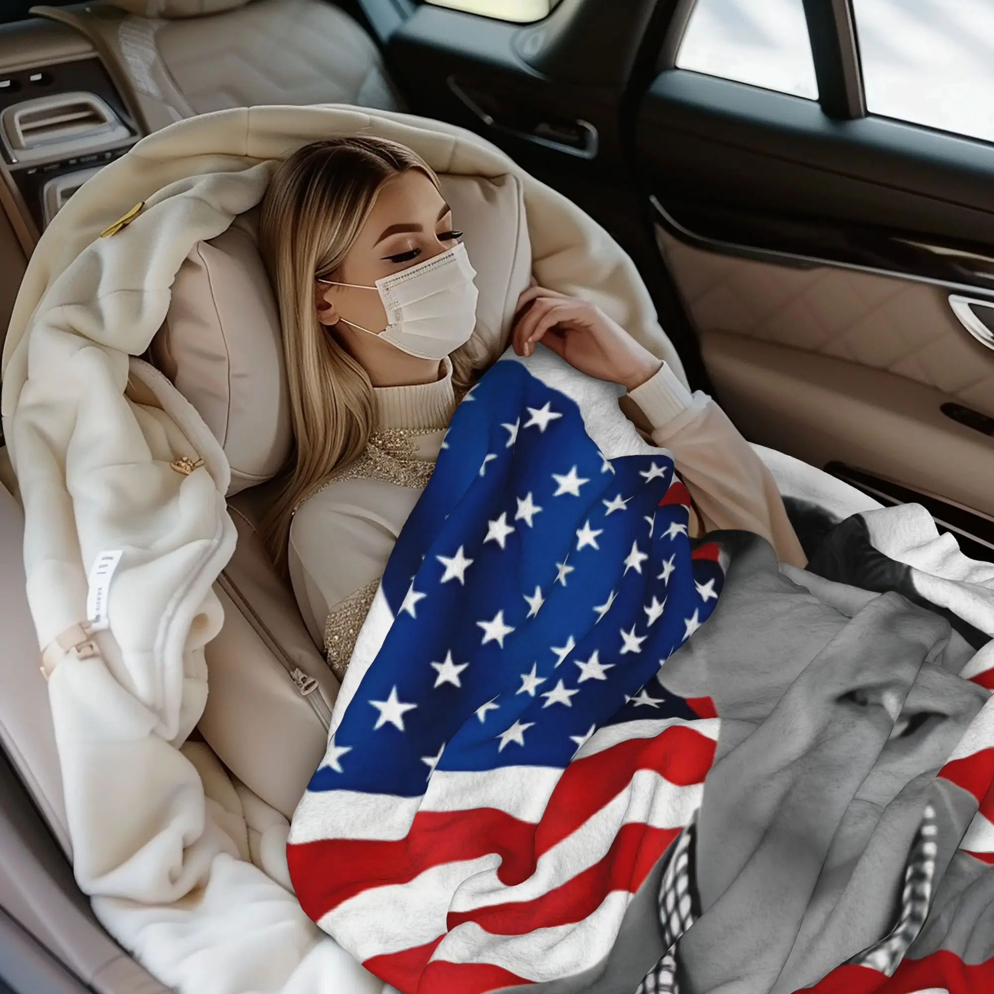 Charlie Kirk A True Patriot RIP Wool Blankets Quote Freedom Awesome Throw Blankets Bed Sofa Couch 200x150cm Quilt Lightweight
