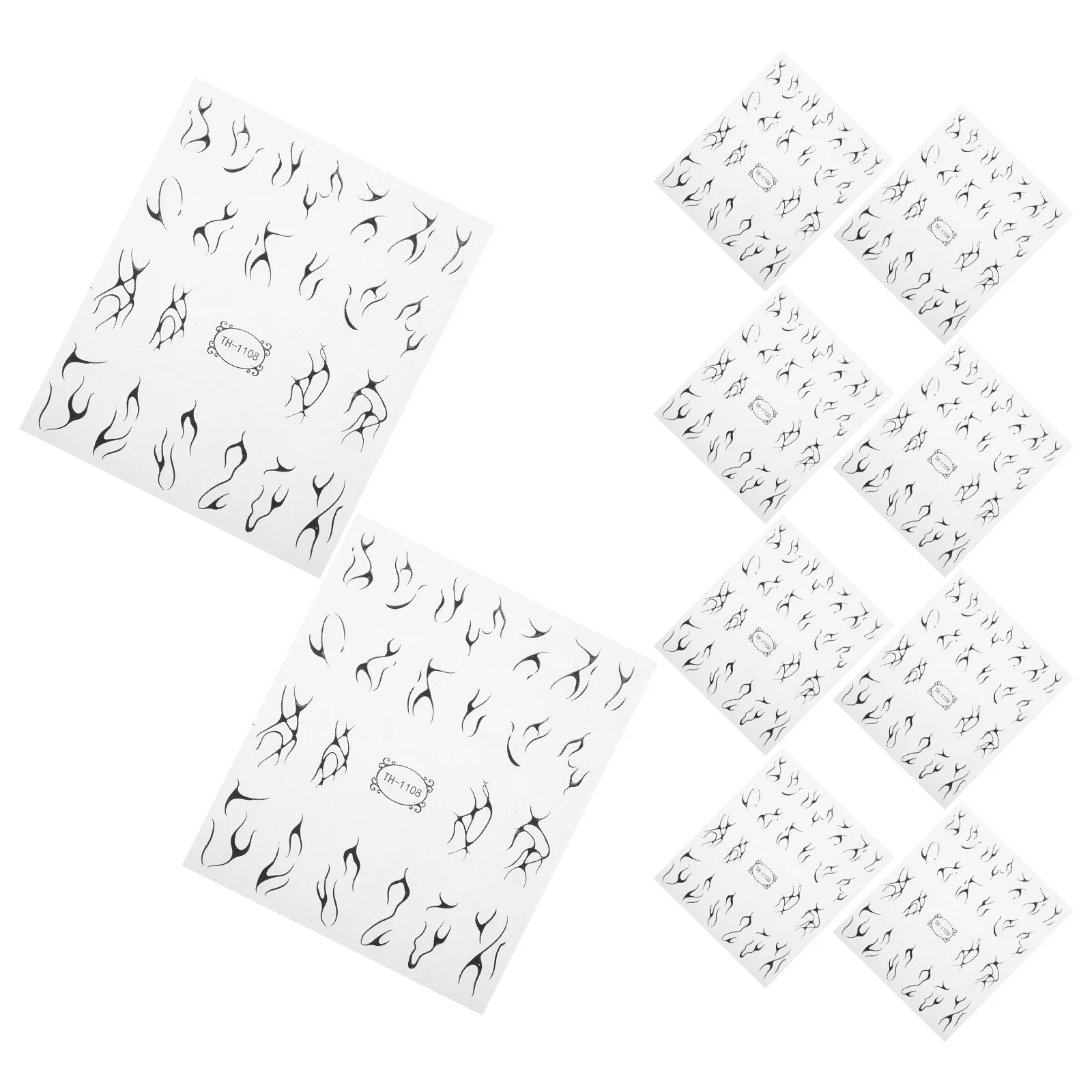 10 szt. Naklejek na paznokcie, wzór fal, geometryczne paski, samoprzylepne, dekoracja do manicure dla kobiet, na imprezę, wesele, naklejki na paznokcie.