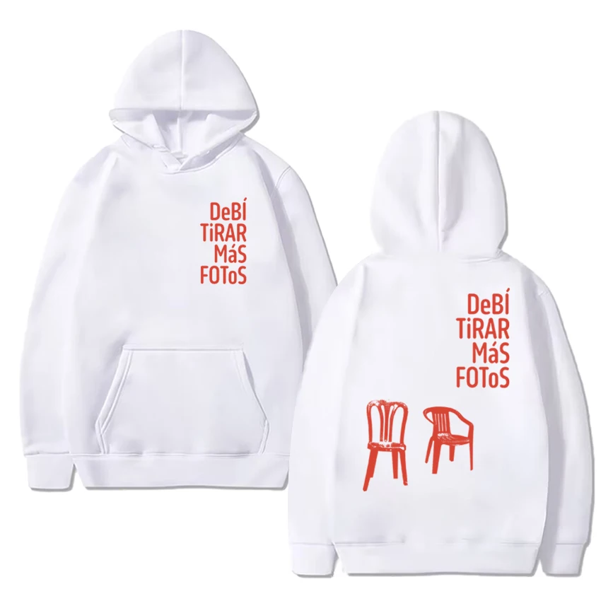 

Bad Bunny Singer Debi Tirar Mas Fotos Music Толстовки с двусторонним принтом Мужчины Женщины Мода Y2k Толстовка Унисекс Хлопковые пуловеры