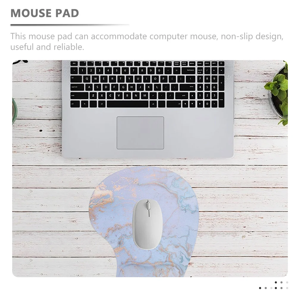 

2Pcs Marble Mouse Pad Wrist Rest Anti Skid Desktop Mouse Cushion Gaming Computer Mat Computer Mousepad Gaming Mousepad
