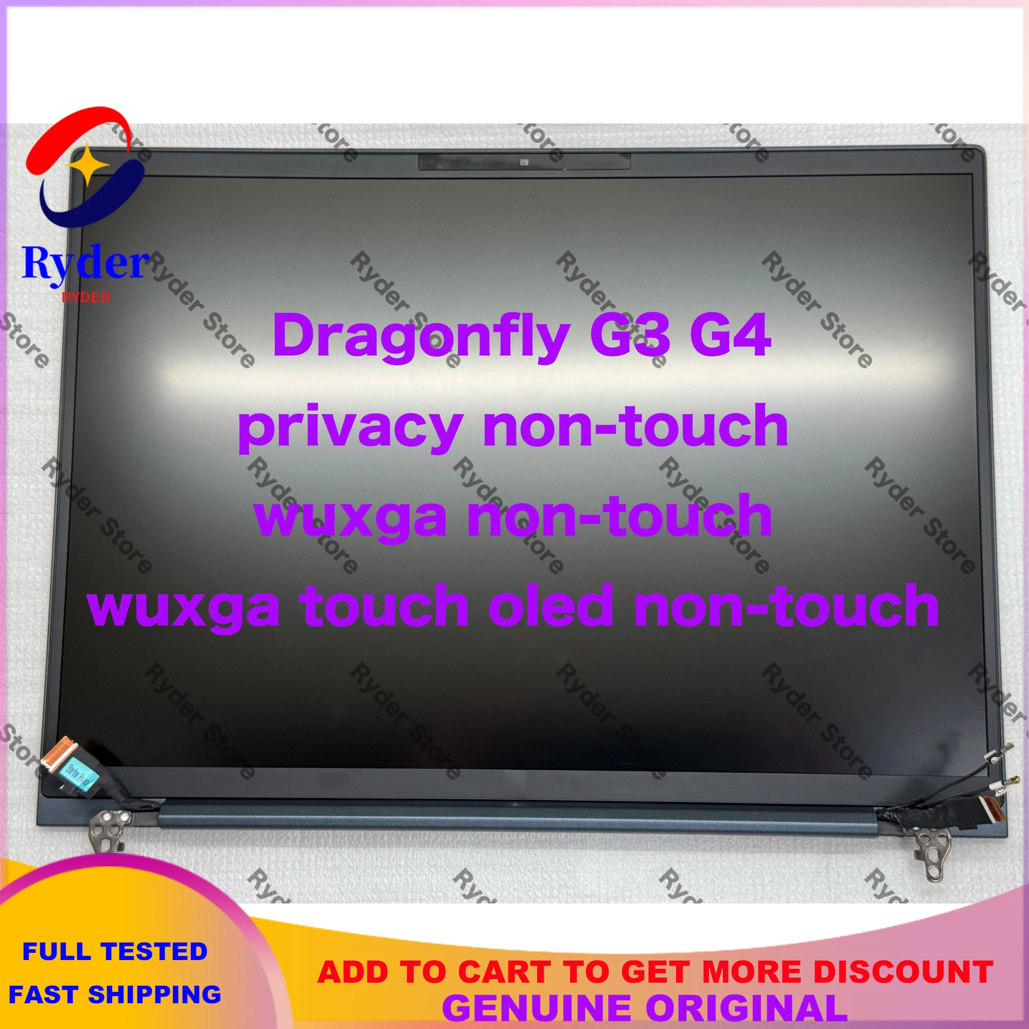

Original 13.5'' 1920X1280 LCD Touch Screen Digitizer Display LCD Touch Screen Full Assembly For HP Elite Dragonfly G3 G4