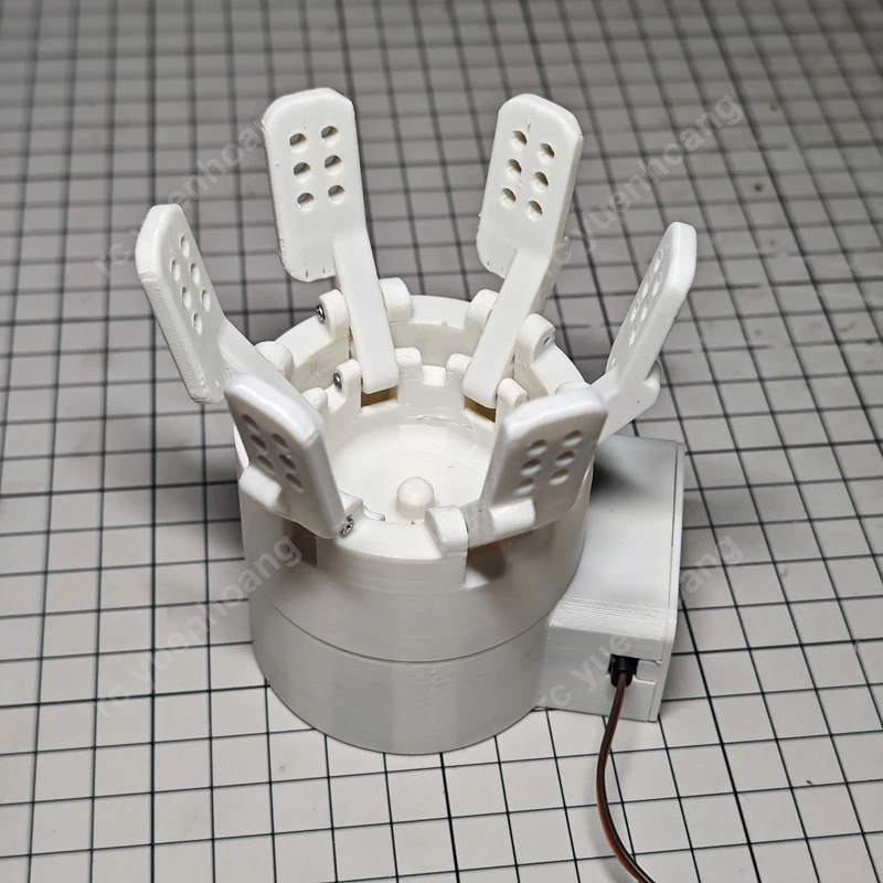 1PCS PETG Opening‑Closing Mechanical Flower DIY Model High‑Torque Servo 3D Printed Dynamic Ornament for Desktop Display Hobby