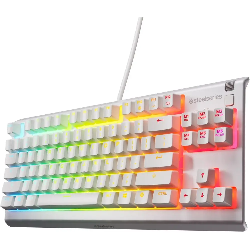 Compact RGB Mechanical Keyboard - 8-Zone Lighting - Waterproof and Dustproof - Silent Switches